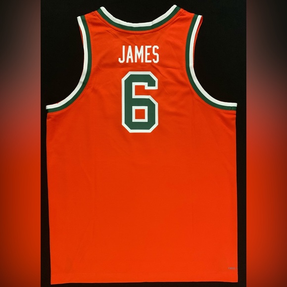 SOLD NWT Nike LeBron James Florida A&M Rattlers FAMU #6 Orange Jersey Men’s M - Picture 6 of 7